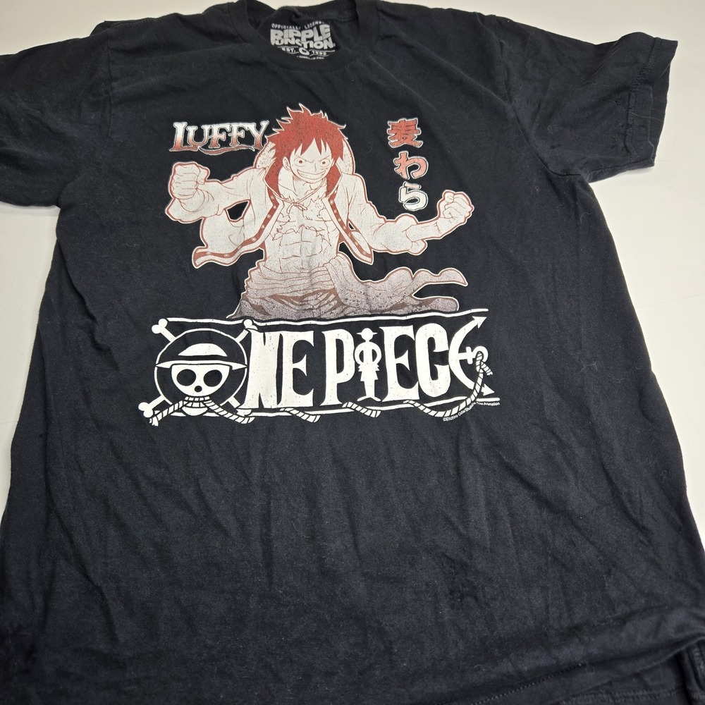 Ripple Junction Black T-Shirt One Piece Anime Small  A3